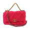 CHANEL Quilted GHW CC C19 Chain Hand Shoulder Bag Canva Pink