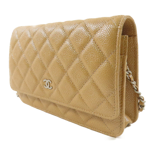 CHANEL CC SHW WOC Wallet On Chain Shoulder Bag Calfskin Leather