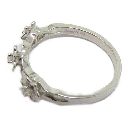 FINE JEWELRY 0.044ct Diamond Ring 18K White Gold US#5.5