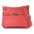 HERMES PHW Jypsiere 28 Shoulder Crossbody Taurillon Clemence Bougainvillea Red