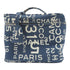 CHANEL CC SHW Vintage Vanity Case Handbag Canvas Blue