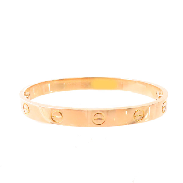 CARTIER Love Bracelet Bangle Cartier#16 B6081417 18K Rose Gold