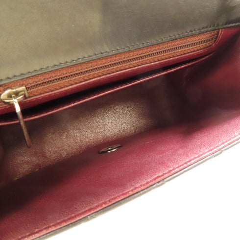 CHANEL CC SHW Mini Classic 17 Chain Shoulder Bag A35200 Lambskin Black