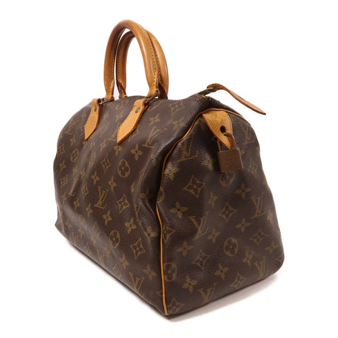 LOUIS VUITTON LV GHW Speedy 30 Handbag M41526 Monogram Brown