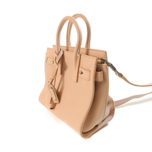 SAINT LAURENT YSL SHW Nano Sac de Jour Souple 2Way Bag Calfskin Leather 485019