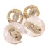 CHANEL CC GHW CC Earrings A19K Metal Rhinestones PVC Gold Tone Color