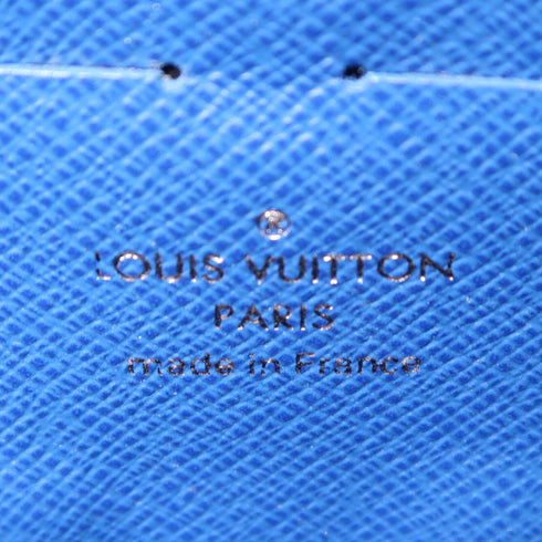 LOUIS VUITTON LV SHW Pochette Voyage MM Pouch N60309 Damier Black/Blue/Purple