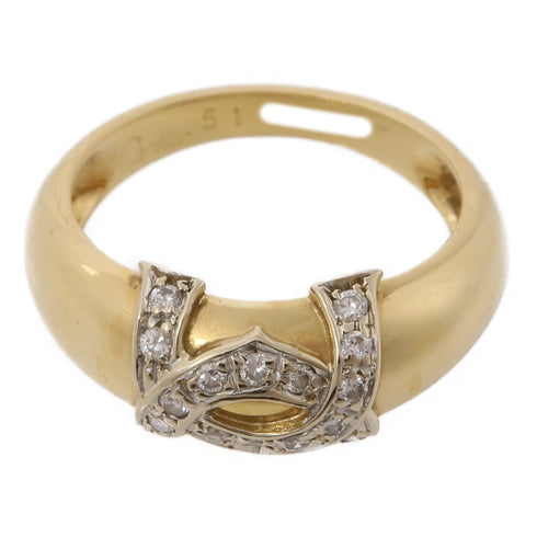 CARTIER Diamond Ring Accessories CARTIER#51 US#5.5 18K Pink Gold