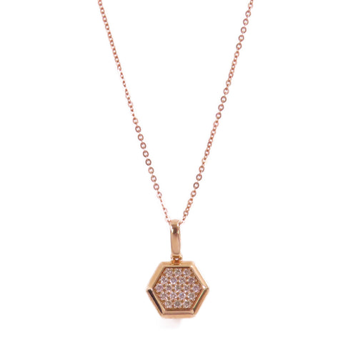 JEWELRY Diamond Necklace 18K Rose Gold v1