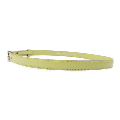 GUCCI GG SHW Belt Leather Green