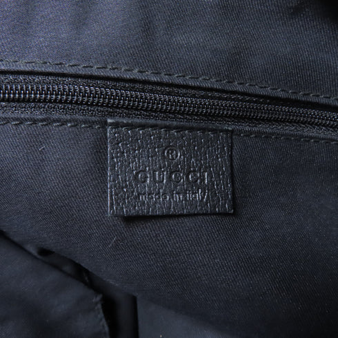 GUCCI GG GHW Shoulder Bag Canvas Black