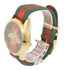 GUCCI GG G-Timeless Quartz Watch YA126487A Stainless Steel Green/Red/Gold