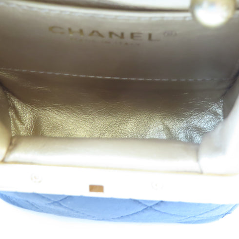 CHANEL CC GHW 2 Way Chain Shoulder Crossbody Handbag Calfskin Leather Black