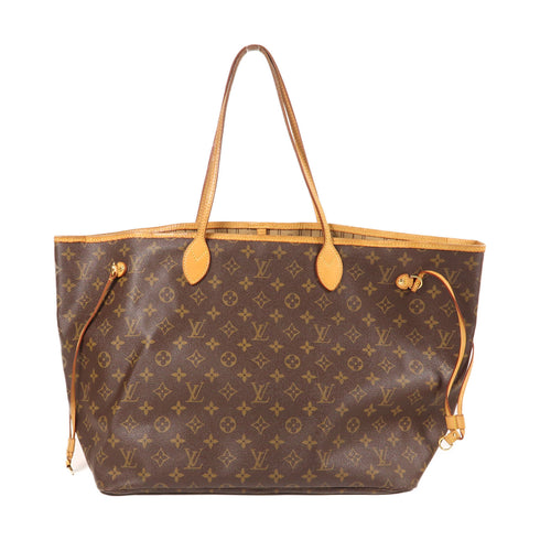 LOUIS VUITTON LV GHW Neverfull GM Tote Bag Shoulder Bag M40157 Monogram Brown