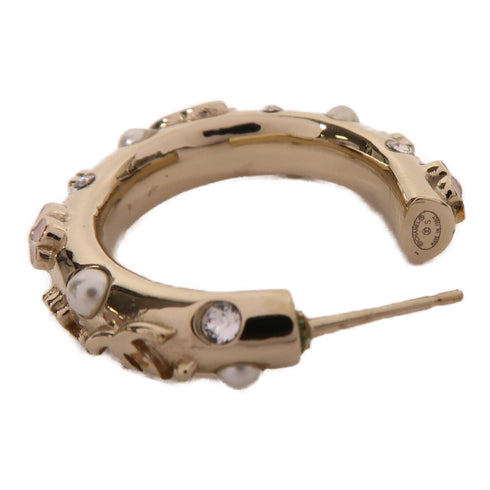 CHANEL CC Earrings Metal Gold