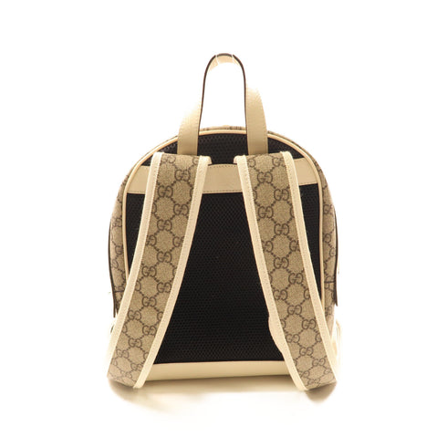 GUCCI GG GHW Backpack PVC Coated Canvas 685769 White
