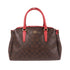 COACH GHW Handbag G1823 PVC Coated Canvas Brown/Red