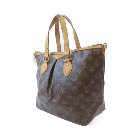 LOUIS VUITTON LV GHW Palermo PM 2 Way Shoulder Bag M40145 Monogram Brown v12