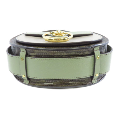 Chloe GHW Small Tess Bag 2 Way Shoulder Bag Calfskin Embossed Leather