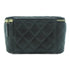 CHANEL Quilted CC Vanity Case Chain Shoulder Bag AP2303 Lambskin Leather Black