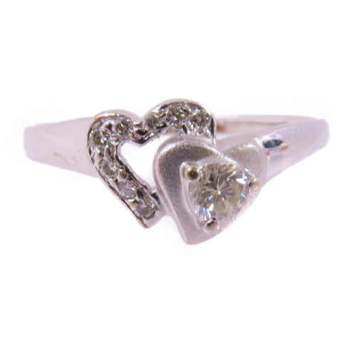 Fine Jewelry Diamond Ring Precept US#6.5 18K White Gold