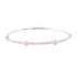 Jewelry SHW 0.707ct Diamond Bangle Bracelet 18K White Gold