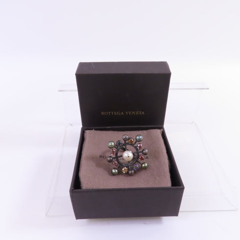 BOTTEGA VENETA BV Ring US#6.25 Ring 925 Sterling Silver Rhinestone