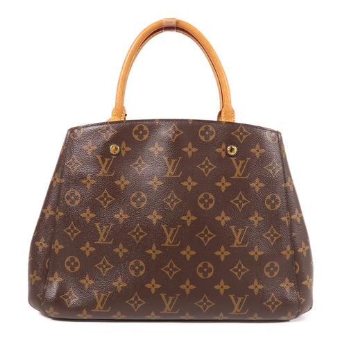 LOUIS VUITTON LV GHW Montaigne MM 2 Way Shoulder Bag M41056 Monogram Brown
