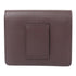 HERMES PHW Roulis Slim Wallet Evercolor Leather Burgundy Navy