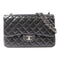 CHANEL Quilted CC SHW Classic Jumbo Chain Shoulder Bag Lambskin Leather Black v2