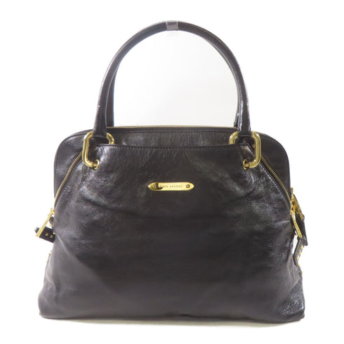 Marc Jacobs GHW Handbag Calfskin Leather Black
