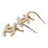 CHANEL CC Earrings Accessories Metal Gold White