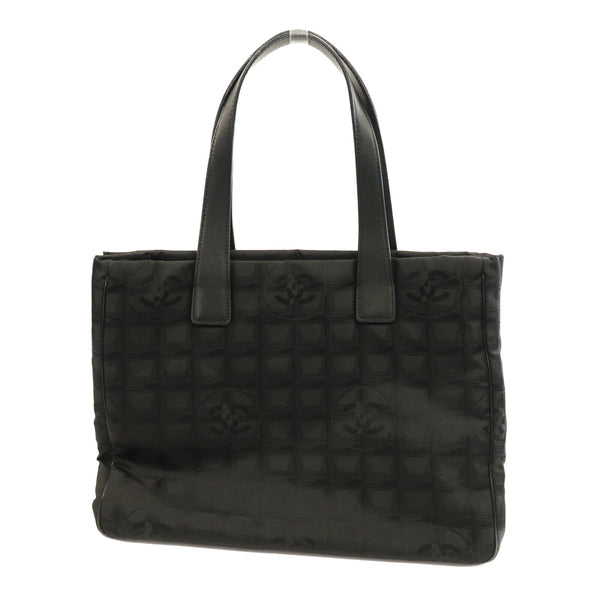 CHANEL CC GHW Hand Bag Canvas Black