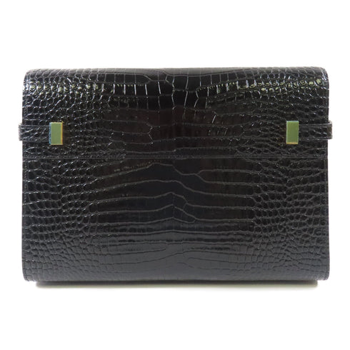 SAINT LAURENT YSL GHW Manhattan In Box Shoulder Bag 579271 Calfskin Leather