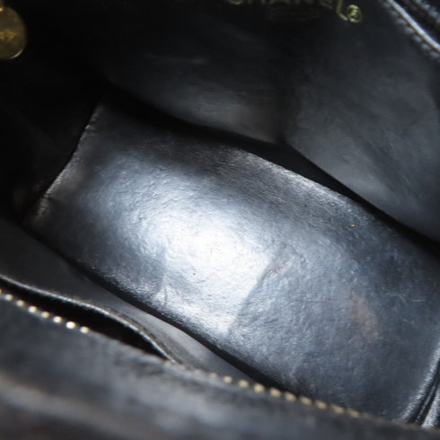 CHANEL Quilted CC Medallion Tote Bag Shoulder Bag Calfskin Leather Black