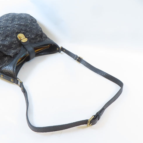 LOUIS VUITTON LV GHW Slightly XS Shoulder Handbag M95608 Monogram Denim Black