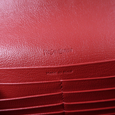 SAINT LAURENT YSL GHW Chain Shoulder Bag 559075 Leather Red