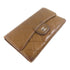 CHANEL CC SHW Long Wallet Lambskin Leather Brown