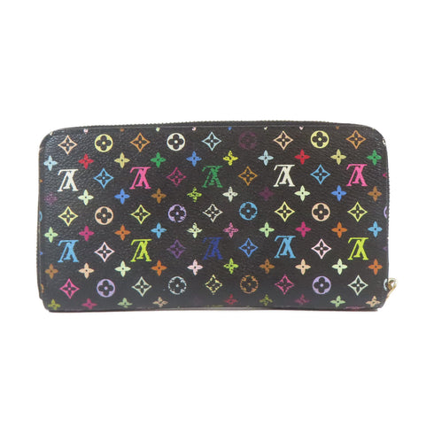 LOUIS VUITTON LV GHW Zippy Wallet M60243 Monogram Multicolore Black