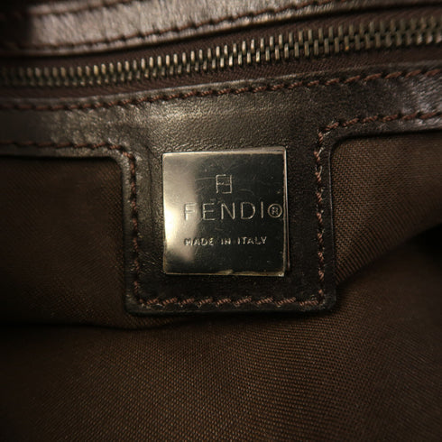 FENDI Handbag Canvas Brown