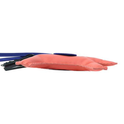 HERMES Rodeo GM Charm Swift Leather Pink/Blue