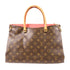 LOUIS VUITTON LV GHW Pallas 2 Way Shoulder Bag Handbag M50067 Monogram Brown