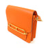 HERMES GHW Roulis Mini Shoulder Bag Crossbody Evercolor Leather Feu Fire Orange