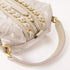 CHANEL CC GHW Accessories Pouch Handbag Nylon Silver