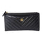 CHANEL CC GHW Long Wallet Lambskin Leather Black