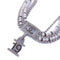 CHANEL CC Necklace Accessories Metal PVC Silver White