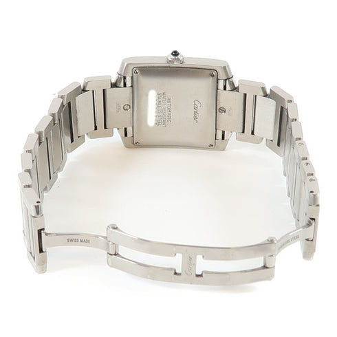 CARTIER Tank Francaise Automatic Watch 2302 Stainless Steel White v2
