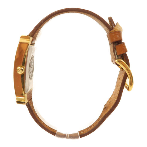HERMES Heure H Quartz Watch HH1501.131 Swift Leather Gold