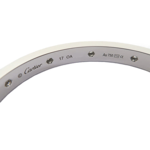 CARTIER Love Bracelet Diamond-Paved 18K White Gold Cartier#17