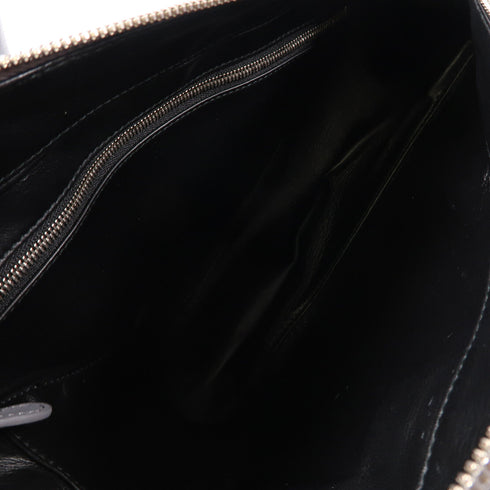 BALENCIAGA SHW Triangle 2 Way Shoulder Bag Handbag 496975 Calfskin Leather Grey